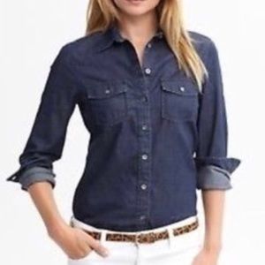 BANANA REPUBLIC | Dark Denim Chambray Shirt